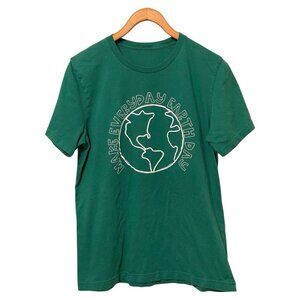 Green Earth Day S/S T-Shirt Men's Size L Tee Make Everyday Earth Day